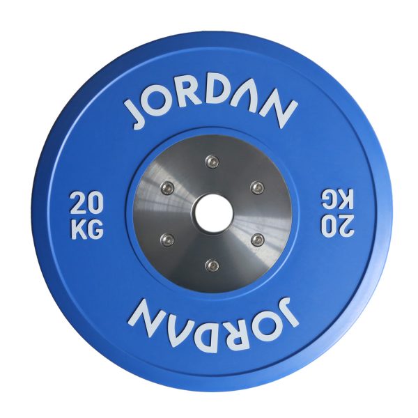 JORDAN 140kg Calibrated Colour Rubber Competition Plate Set - 2x10kg, 2x15kg, 2x20kg, 2x25kg Online Hot Sale