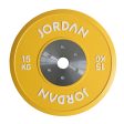 JORDAN 140kg Calibrated Colour Rubber Competition Plate Set - 2x10kg, 2x15kg, 2x20kg, 2x25kg Online Hot Sale