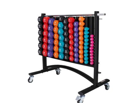 JORDAN Neoprene Studio Dumbbells and Grey Rack (42  pairs 0.5-10kg) For Discount