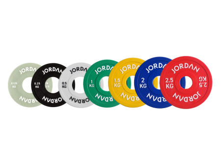 JORDAN  PU Fractional Change Plate Set – 2x2.5kg, 2x2kg, 2x1.5kg, 2x1kg, 2x0.5kg, 2x0.25kg, 2x0.125kg on Sale