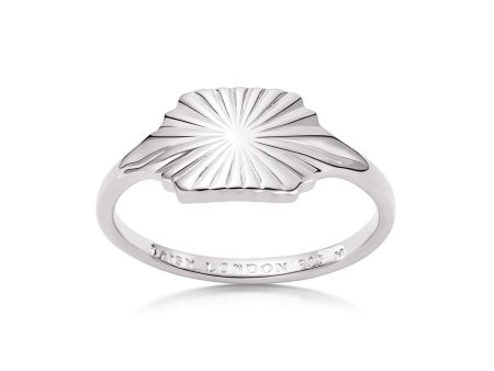 Estée Lalonde Sunburst Shield Ring Sterling Silver Cheap