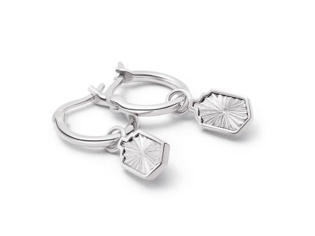 Estée Lalonde Sunburst Shield Charm Earrings Sterling Silver Online