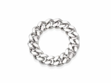 Estée Lalonde Chunky Curb Chain Ring Sterling Silver on Sale