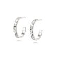 Estée Lalonde Sunburst Midi Hoop Earrings Sterling Silver For Discount