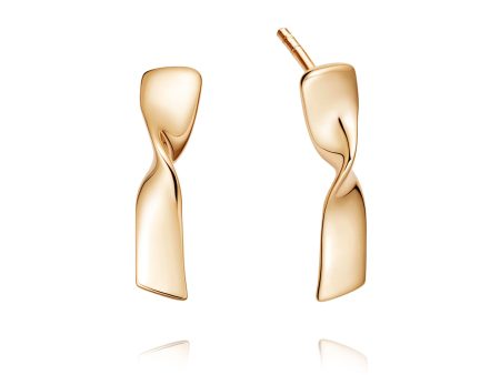 Estée Lalonde Flow Stud Earrings 18ct Gold Plate For Cheap