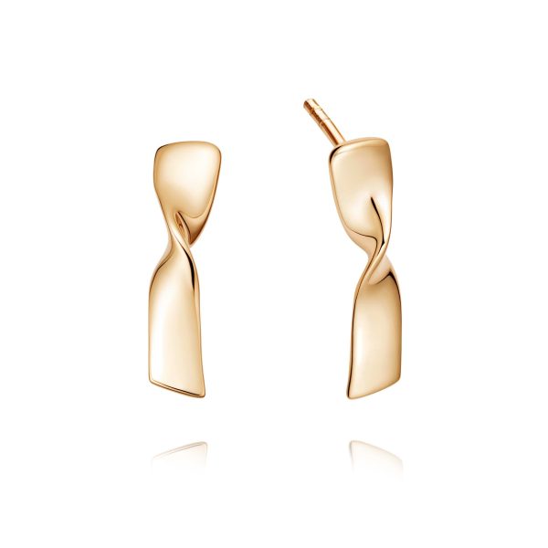 Estée Lalonde Flow Stud Earrings 18ct Gold Plate For Cheap