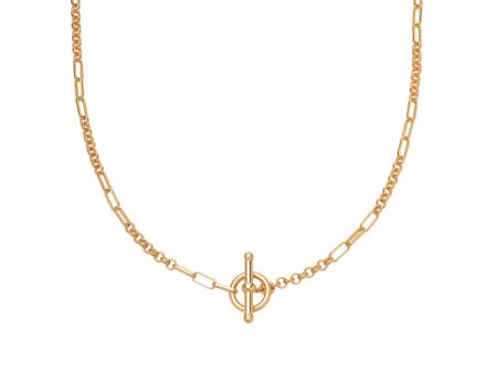 Estée Lalonde Interlock Chain Necklace 18ct Gold Plate Online