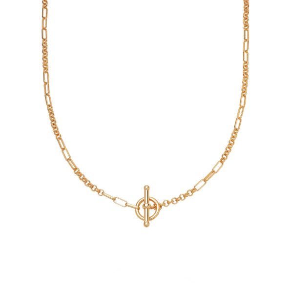 Estée Lalonde Interlock Chain Necklace 18ct Gold Plate Online