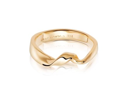 Estée Lalonde Flow Ring 18ct Gold Plate on Sale