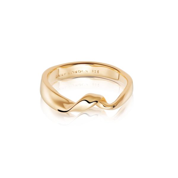 Estée Lalonde Flow Ring 18ct Gold Plate on Sale