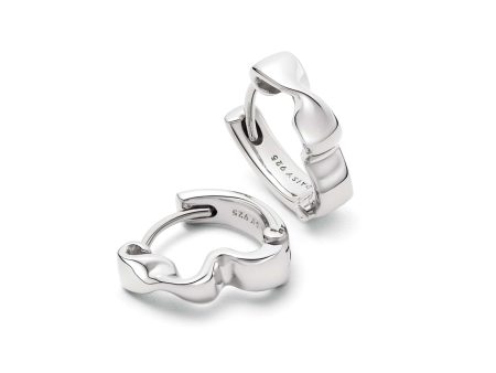 Estée Lalonde Flow Huggie Hoop Earrings Sterling Silver Sale