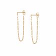 Estée Lalonde Box Chain Earrings 18ct Gold Plate on Sale