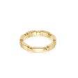 Ball & Bar Chunky Ring 18ct Gold Plate Online now