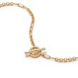 Estée Lalonde Interlock Chain Necklace 18ct Gold Plate Online