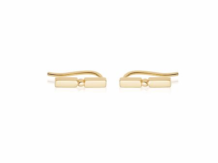 Stacked Crawler Earrings 18Ct Gold Plate Supply