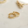 Estée Lalonde Sunburst Huggie Earrings 18ct Gold Plate Supply