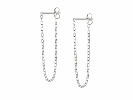 Estée Lalonde Box Chain Earrings Sterling Silver Sale