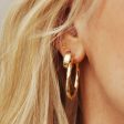 3 Piercing Goddess Earring Stack 18ct Gold Plate Online Sale