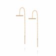 Estée Lalonde T Bar Box Chain Earrings 18ct Gold Plate on Sale