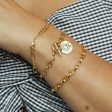 Goddess Triple Bracelet Stack 18ct Gold Plate Discount