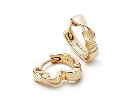 Estée Lalonde Flow Huggie Hoop Earrings 18ct Gold Plate Fashion