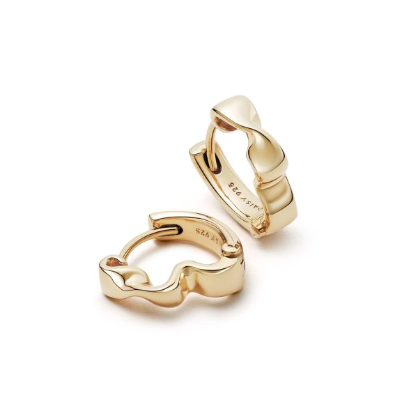 Estée Lalonde Flow Huggie Hoop Earrings 18ct Gold Plate Fashion