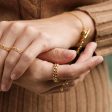 Estée Lalonde Chunky Curb Chain Ring 18ct Gold Plate Online Hot Sale