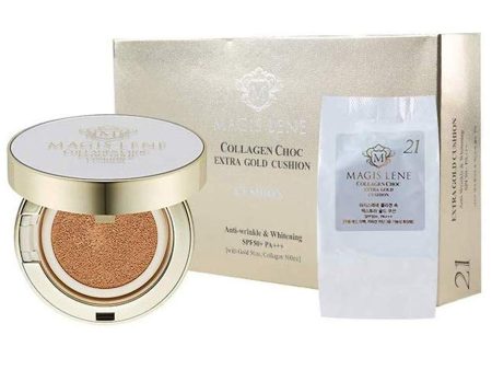 MAGIS LENE Collagen Choc Extra Gold Cushion SPF 50 PA++ with Refill Set Fashion