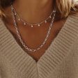 Silver Stacked Necklace Layering Set Sterling Silver Online Hot Sale