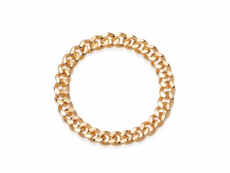 Estée Lalonde Curb Chain Ring 18ct Gold Plate Online Hot Sale