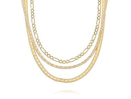 Gold  Chains For Days  Necklace Layering Set 18ct Gold Plate Supply