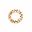 Estée Lalonde Chunky Curb Chain Ring 18ct Gold Plate Online Hot Sale