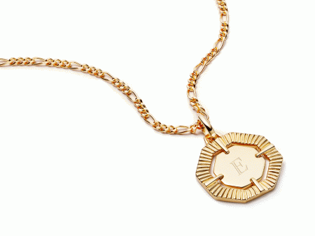 Estée Lalonde Octagonal Necklace 18ct Gold Plate on Sale