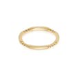 Bar & Ball Stacking Ring 18ct Gold Plate Fashion