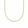 Fine Figaro Chain Necklace 18ct Gold Plate For Discount