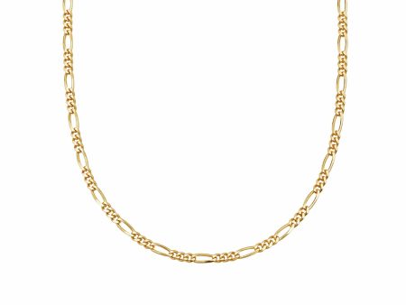 Fine Figaro Chain Necklace 18ct Gold Plate For Discount