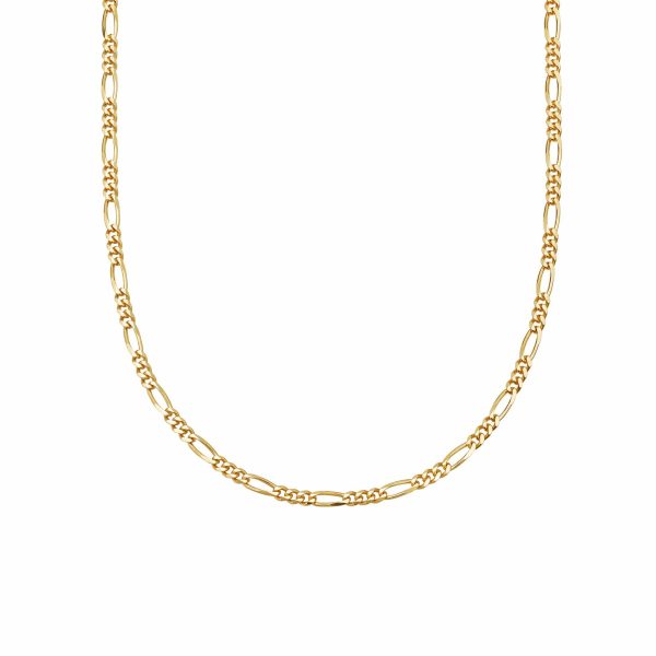 Fine Figaro Chain Necklace 18ct Gold Plate For Discount