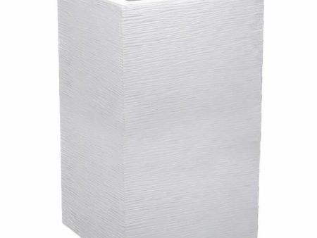 Plant pot EDA Graphit Up Squared White 29,5 x 29,5 x 49,5 cm For Cheap