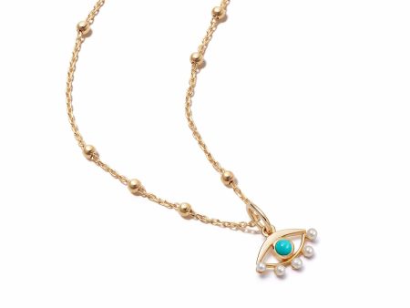 Evil Eye Necklace 18ct Gold Plate Sale