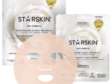 STARSKIN 100% Camellia Oil (Anti-aging) Nourishing & Anti-Wrinkle 2-Step Sheet Mask Online Hot Sale