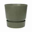 Plant pot Elho Greenville Ø 24,48 cm Green Plastic Circular Ø 25 cm Ø 24,5 x 23,30 cm Fashion