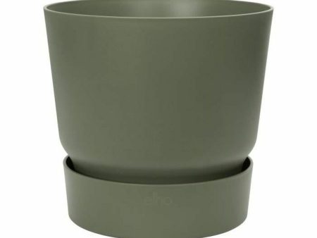 Plant pot Elho Greenville Ø 24,48 cm Green Plastic Circular Ø 25 cm Ø 24,5 x 23,30 cm Fashion