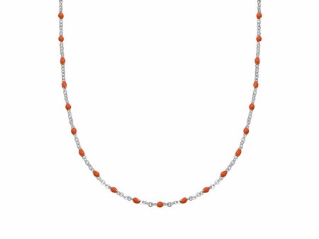 Treasures Coral Beaded Necklace Sterling Silver Supply