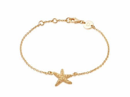 Isla Starfish Chain Bracelet 18Ct Gold Plate Supply