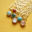 Turquoise Chunky Healing Stone Necklace 18ct Gold Plate Hot on Sale