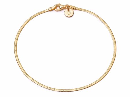 Fine Snake Chain Bracelet 18ct Gold Plate Online