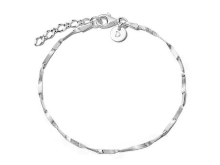 Astra Twisted Chain Bracelet Sterling Silver Fashion