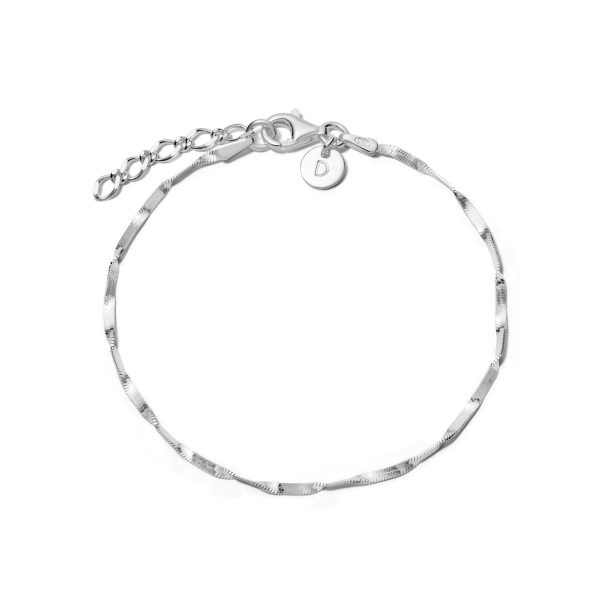 Astra Twisted Chain Bracelet Sterling Silver Fashion