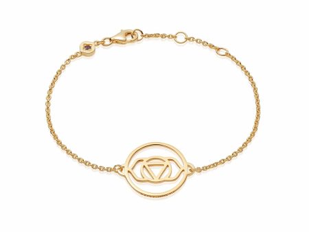 Brow Chakra Chain Bracelet 18ct Gold Plate Online Hot Sale