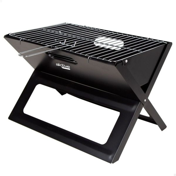 Barbecue Portable Aktive Black Steel Iron 45 x 30 x 29 cm For Sale